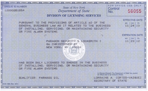 Paragon business license