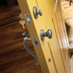 interior and exterior locking mechanisms and door handles