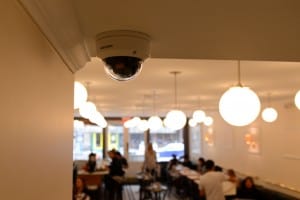 image of scecurity camera installed on a ceiling