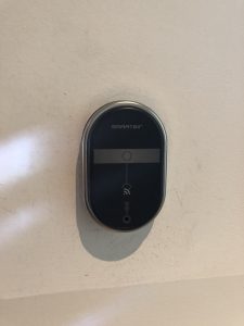 Smartair Wireless Card Readers shown installed on a wall